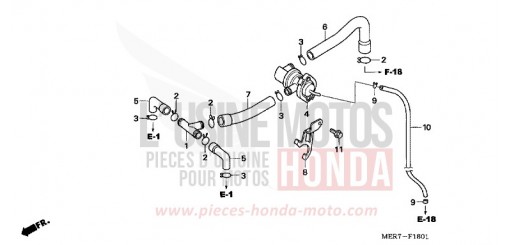 AIR INJECTION CONTROL VALVE (1) CBF600S6 de 2006